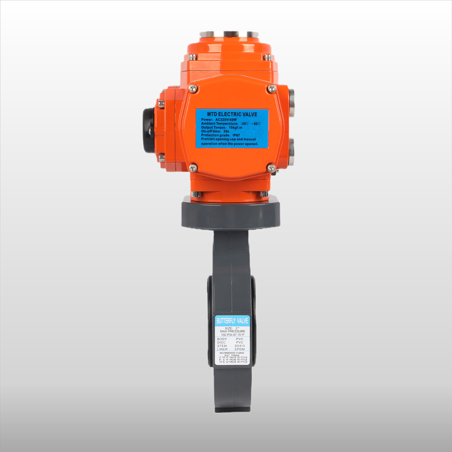 PVC Explosion Proof Butterfly Valve